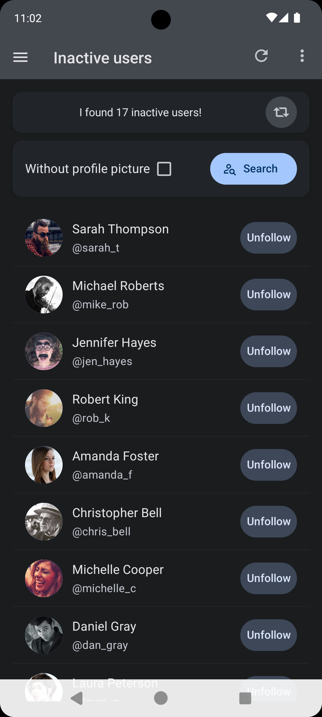 Identify and Unfollow Inactive X/Twitter Users